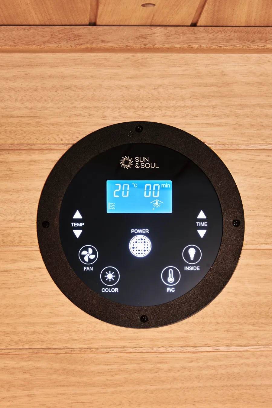 Sun 1i digital keypad — controls temperature, time, and lights